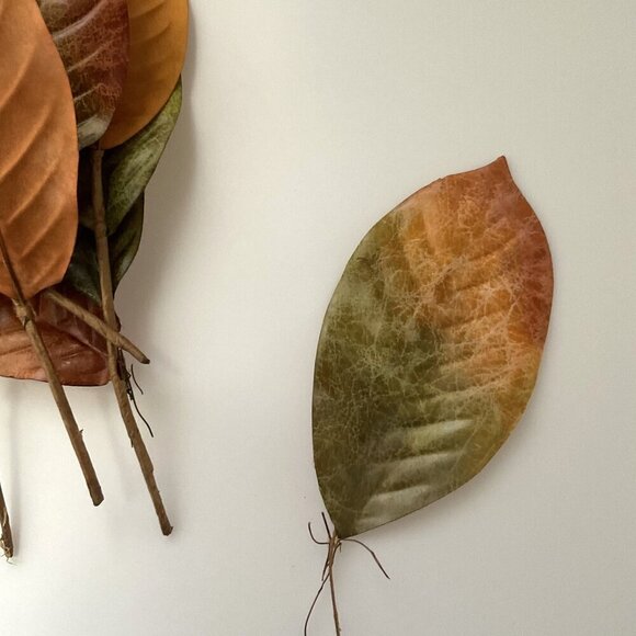 MAGNOLIA BIG LEAVES  DIY BUNDLE CRAFTS HOME DECOR 30 LEAVES 4 BRANCHES - Picture 13 of 15